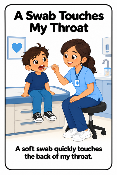 Getting a Throat Swab Social Story