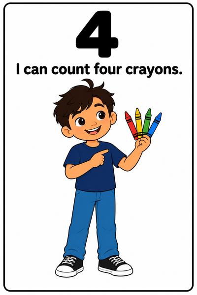 Numbers 1 to 8 Social Story