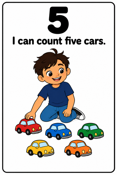 Numbers 1 to 8 Social Story