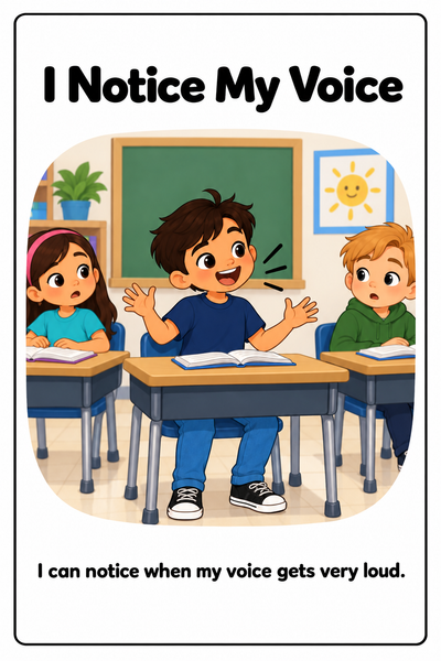 Using a Calm Voice Social Story
