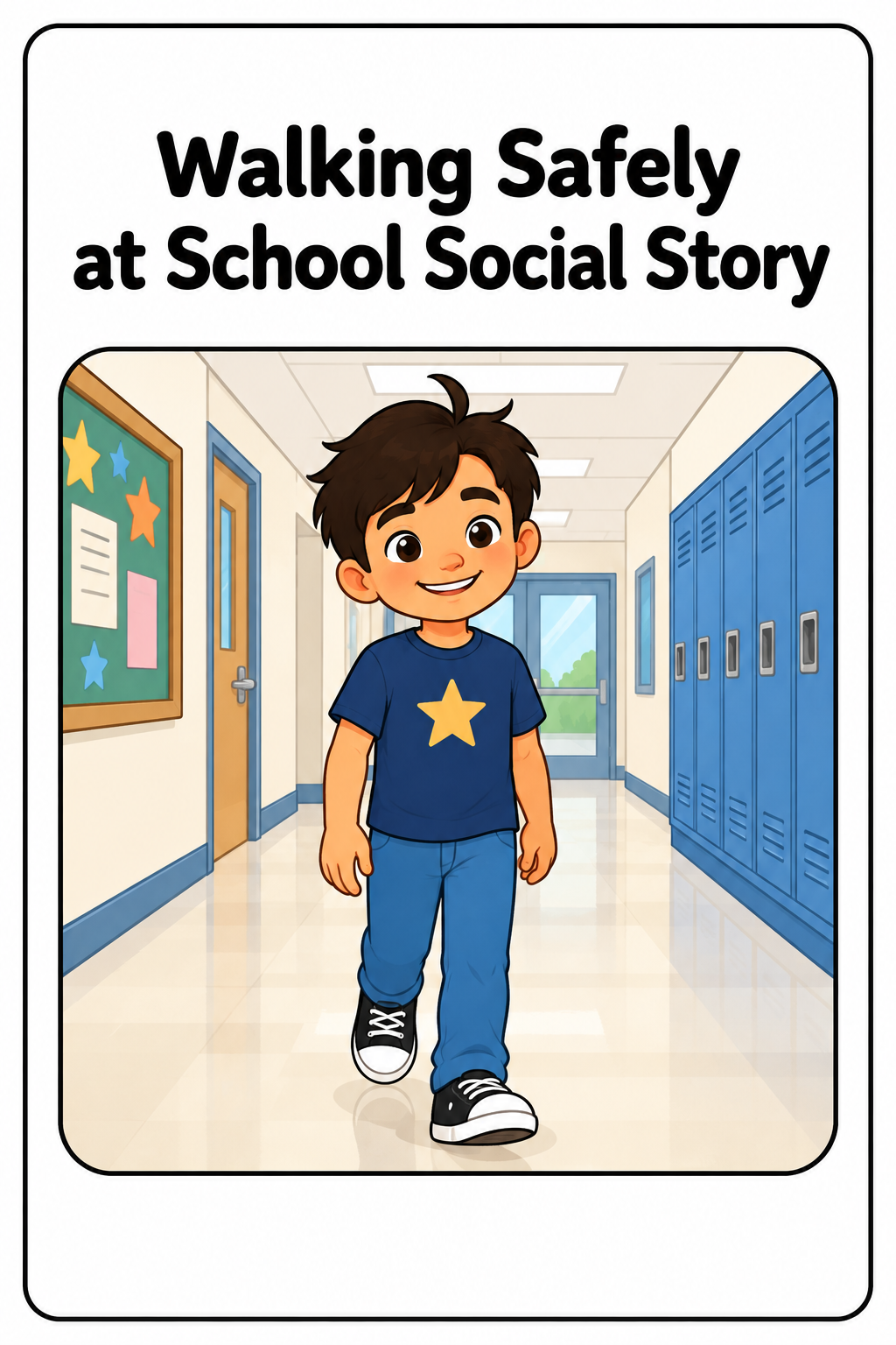 Walking Safely at School Social Story