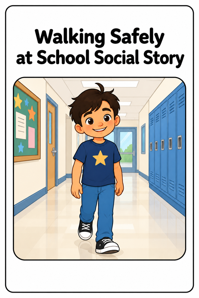 Walking Safely at School Social Story