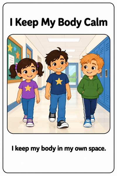 Walking Safely at School Social Story