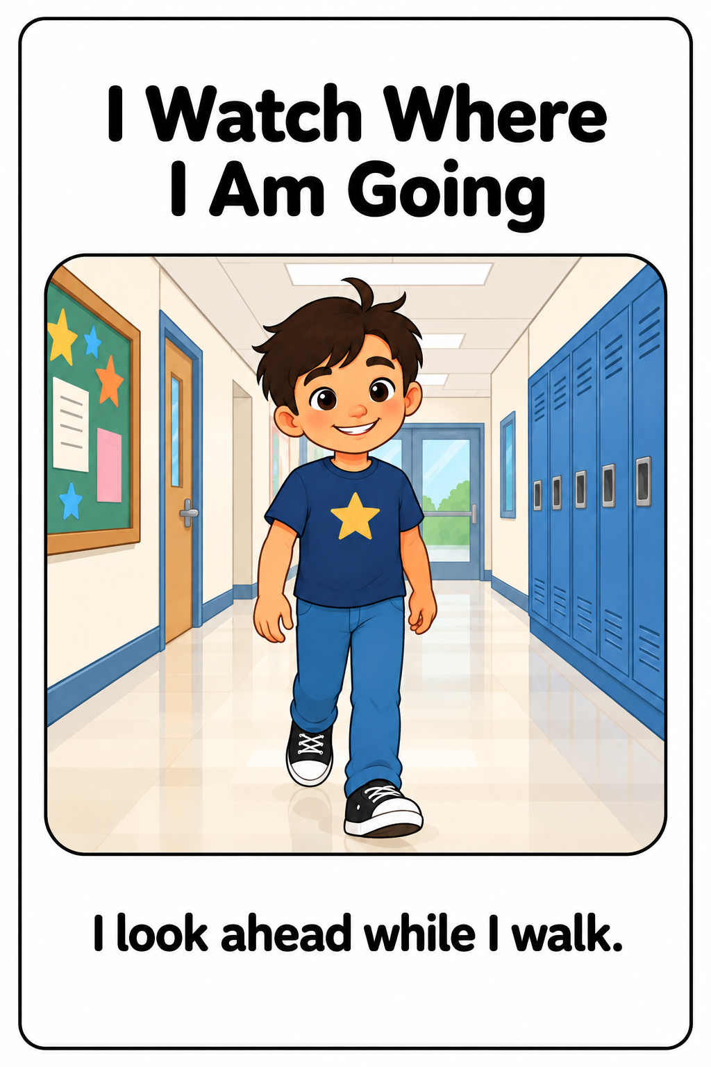 Walking Safely at School Social Story