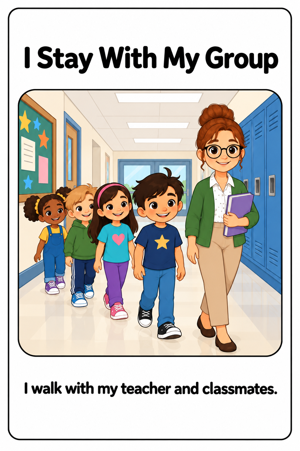 Walking Safely at School Social Story