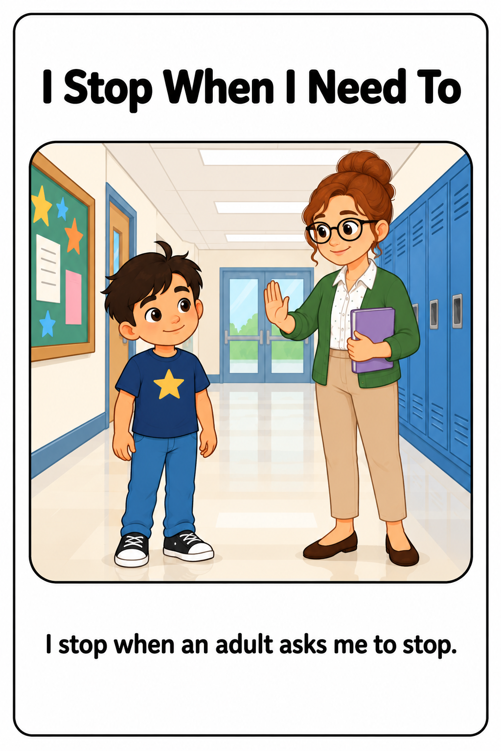 Walking Safely at School Social Story