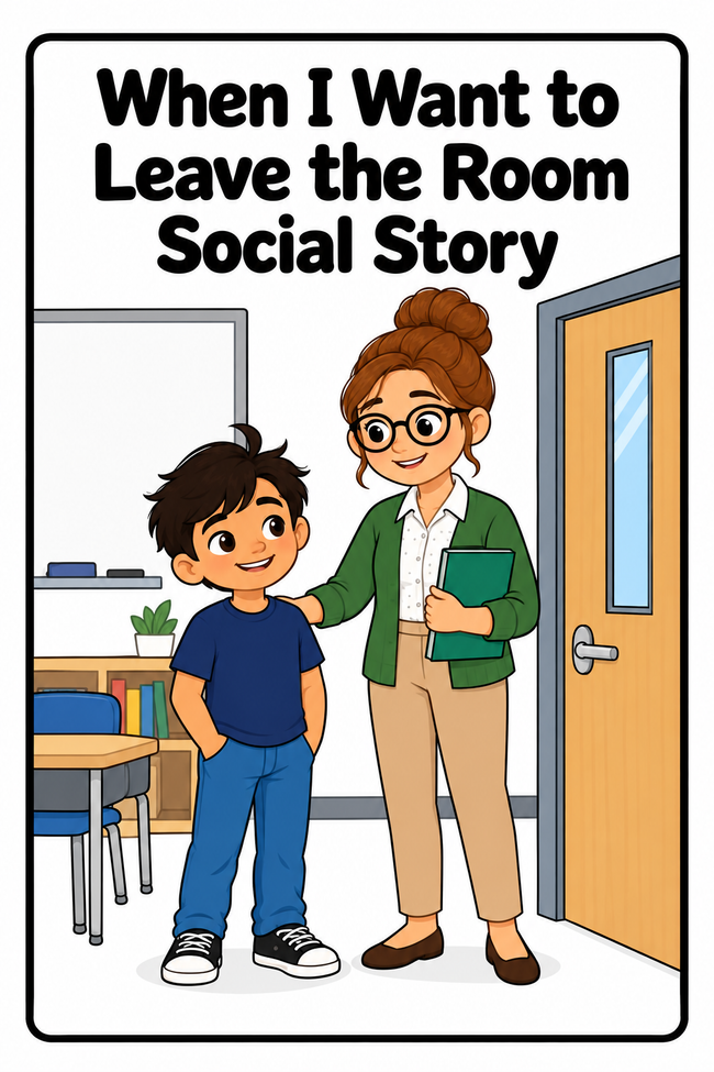 When I Want to Leave the Room Social Story