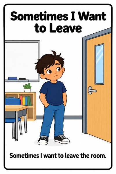 When I Want to Leave the Room Social Story