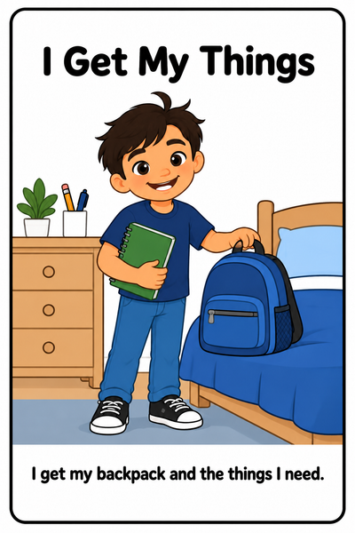 Getting Ready for School Social Story