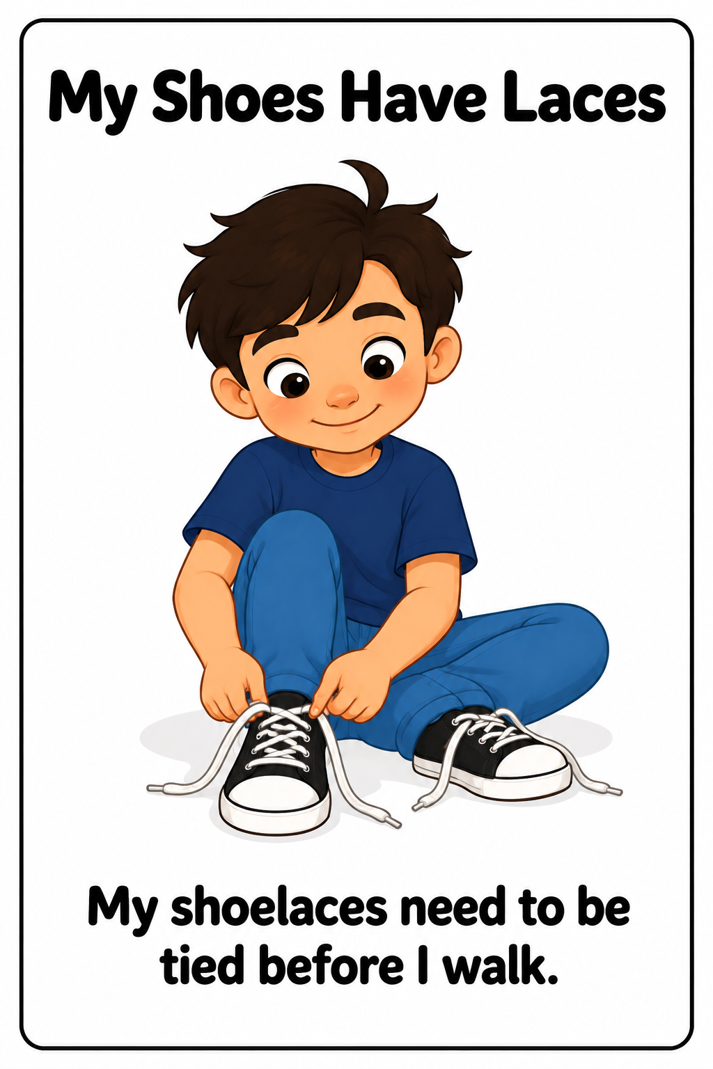 Tying My Shoes Social Story