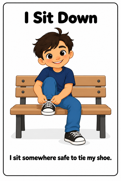 Tying My Shoes Social Story