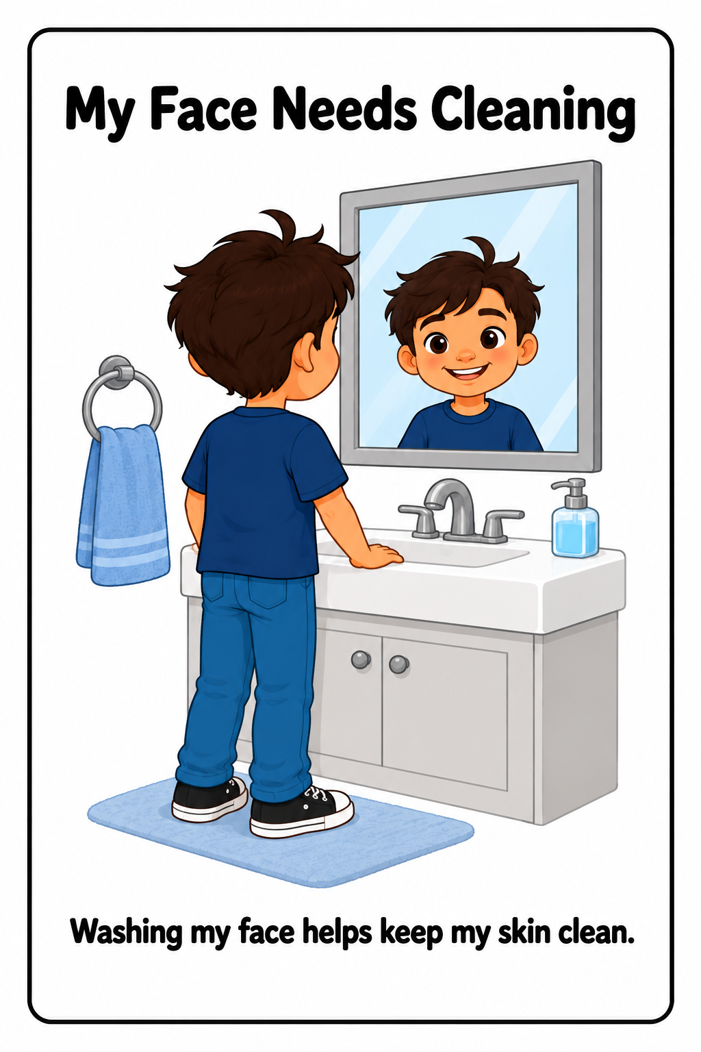 Washing My Face Social Story