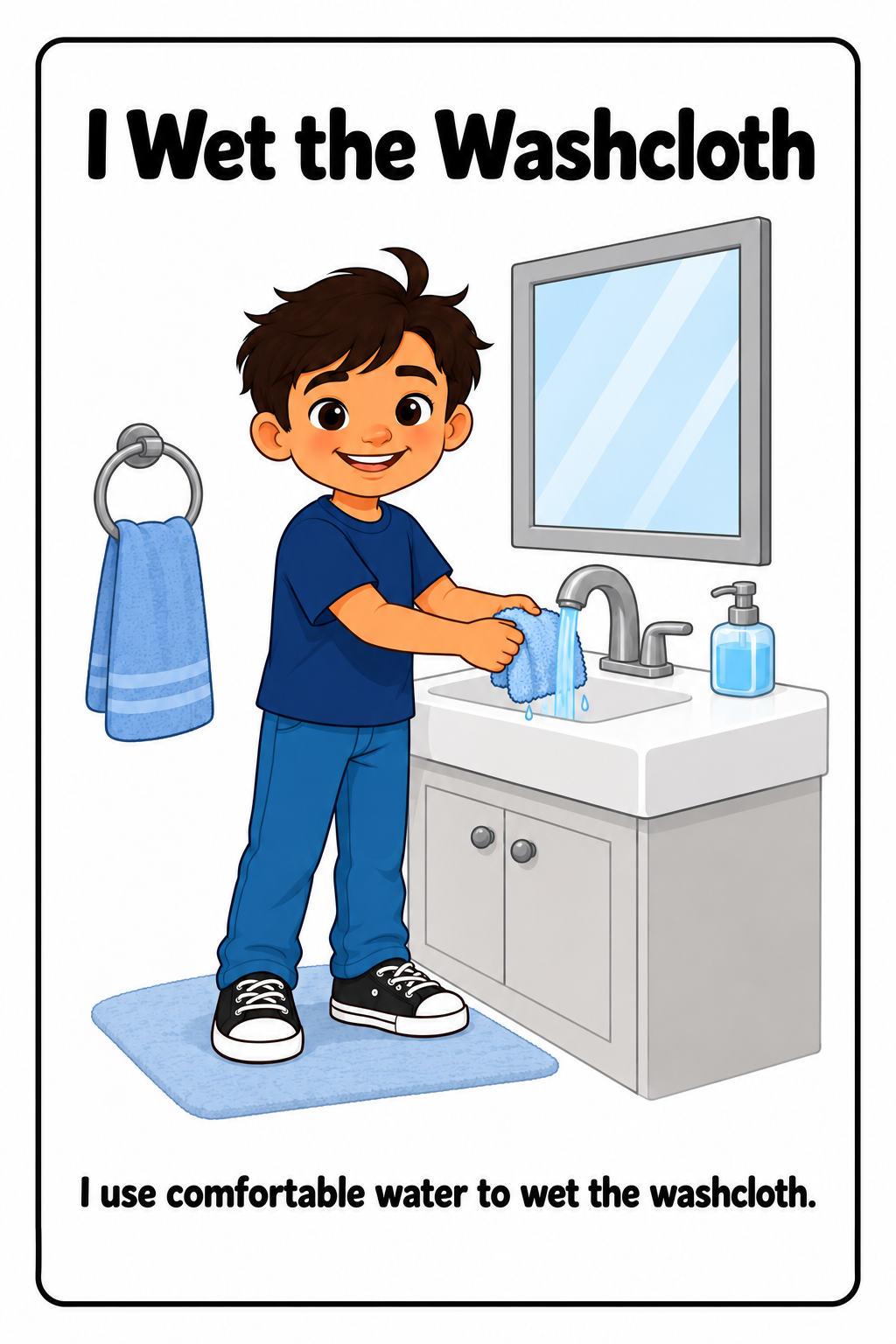 Washing My Face Social Story