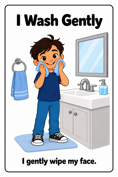 Washing My Face Social Story
