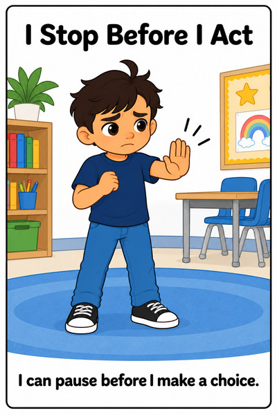 Making a Safe Choice When I Am Upset Social Story