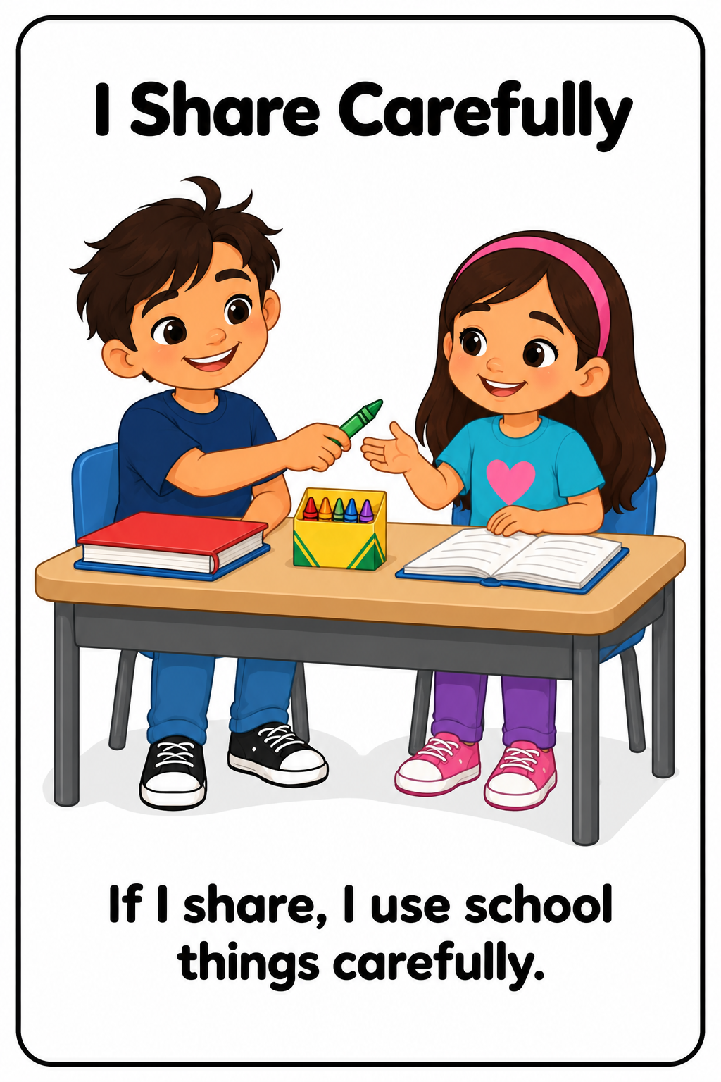Taking Care of School Things Social Story