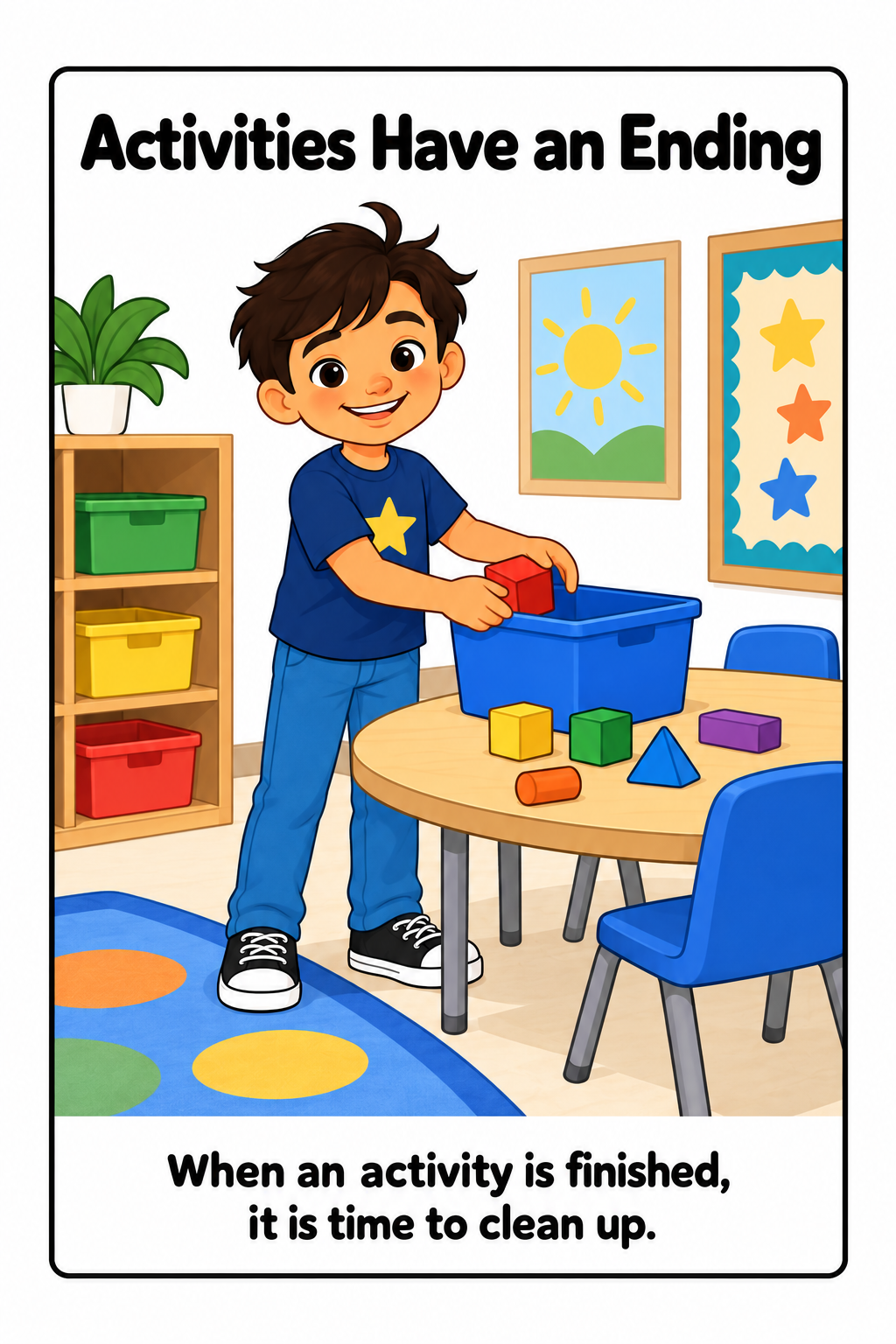 Cleaning Up When I Am Finished Social Story