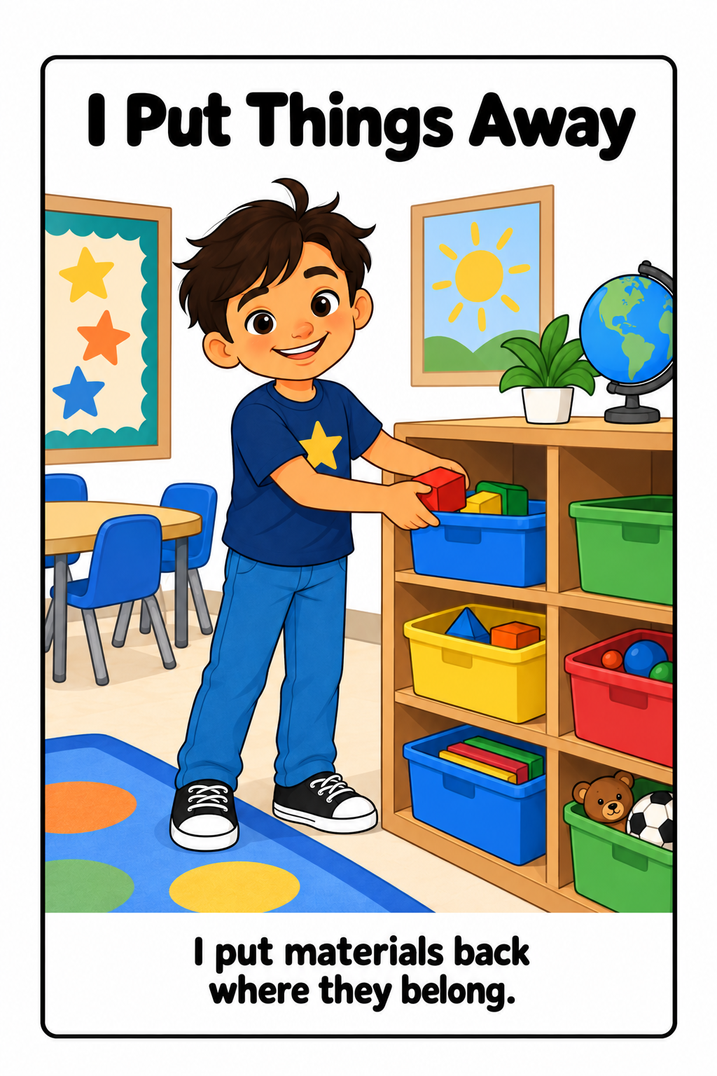 Cleaning Up When I Am Finished Social Story