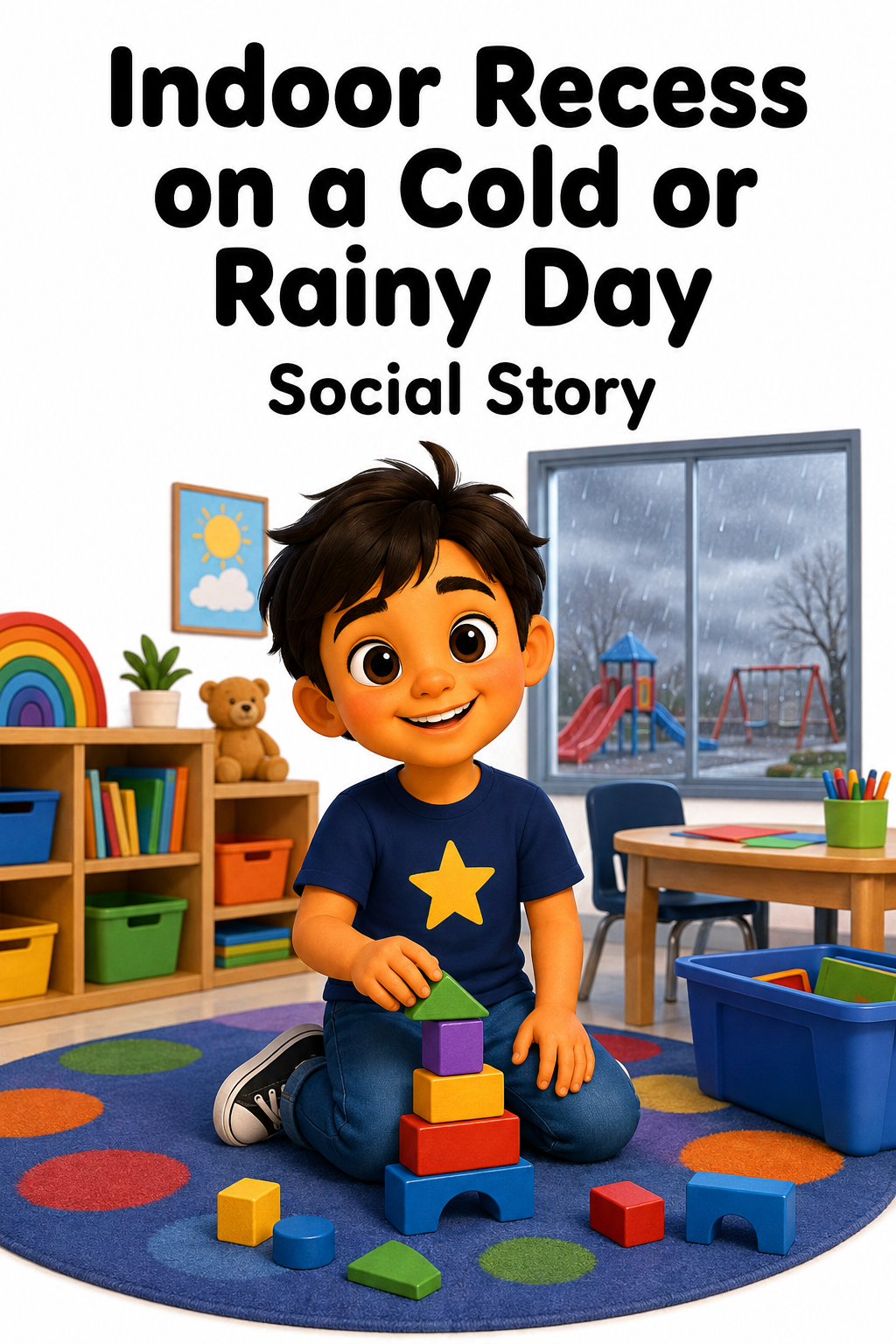 Indoor Recess on a Cold or Rainy Day Social Story