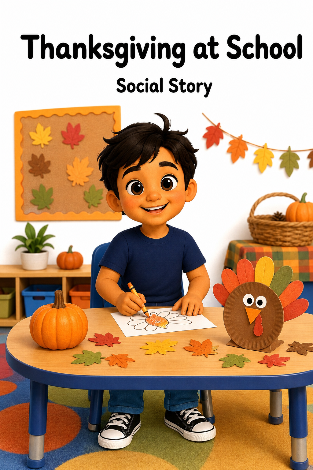 Thanksgiving at School Social Story