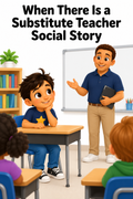 When There Is a Substitute Teacher Social Story