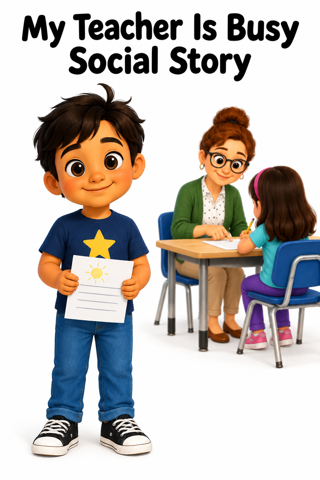 My Teacher Is Busy Social Story for Autism