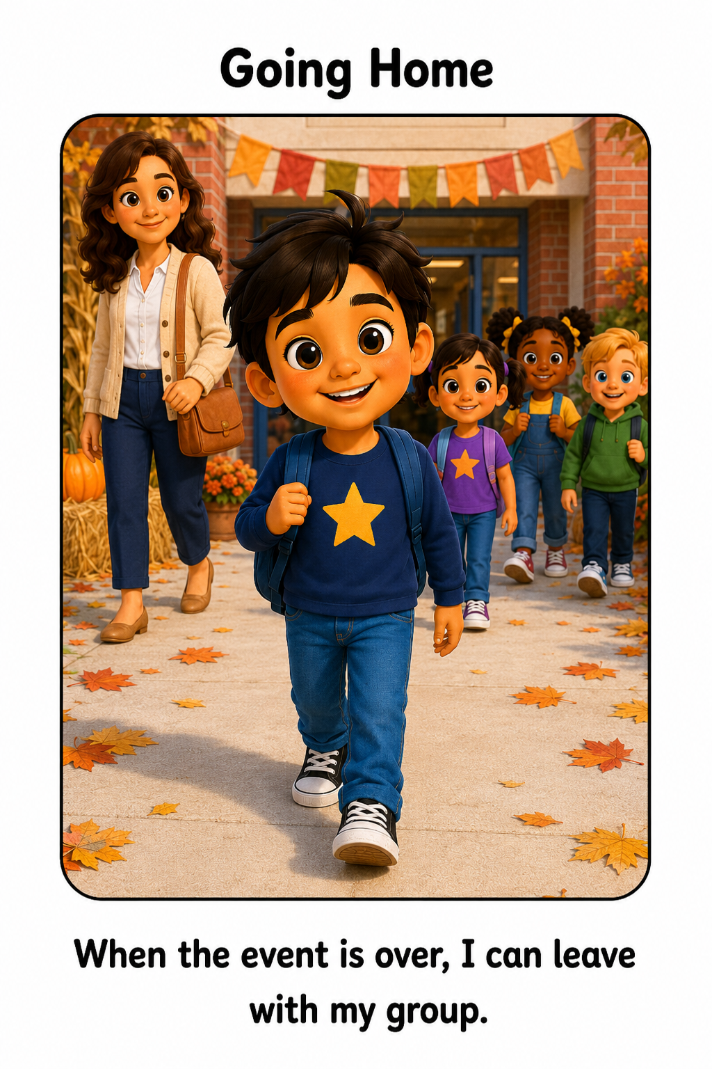 Going to a Fall School Event Social Story