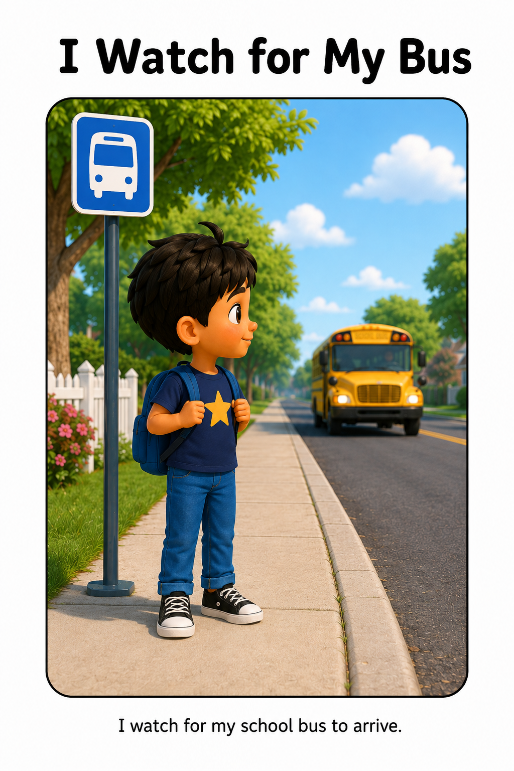 Waiting for My School Bus Social Story