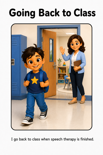Going to Speech Therapy Social Story