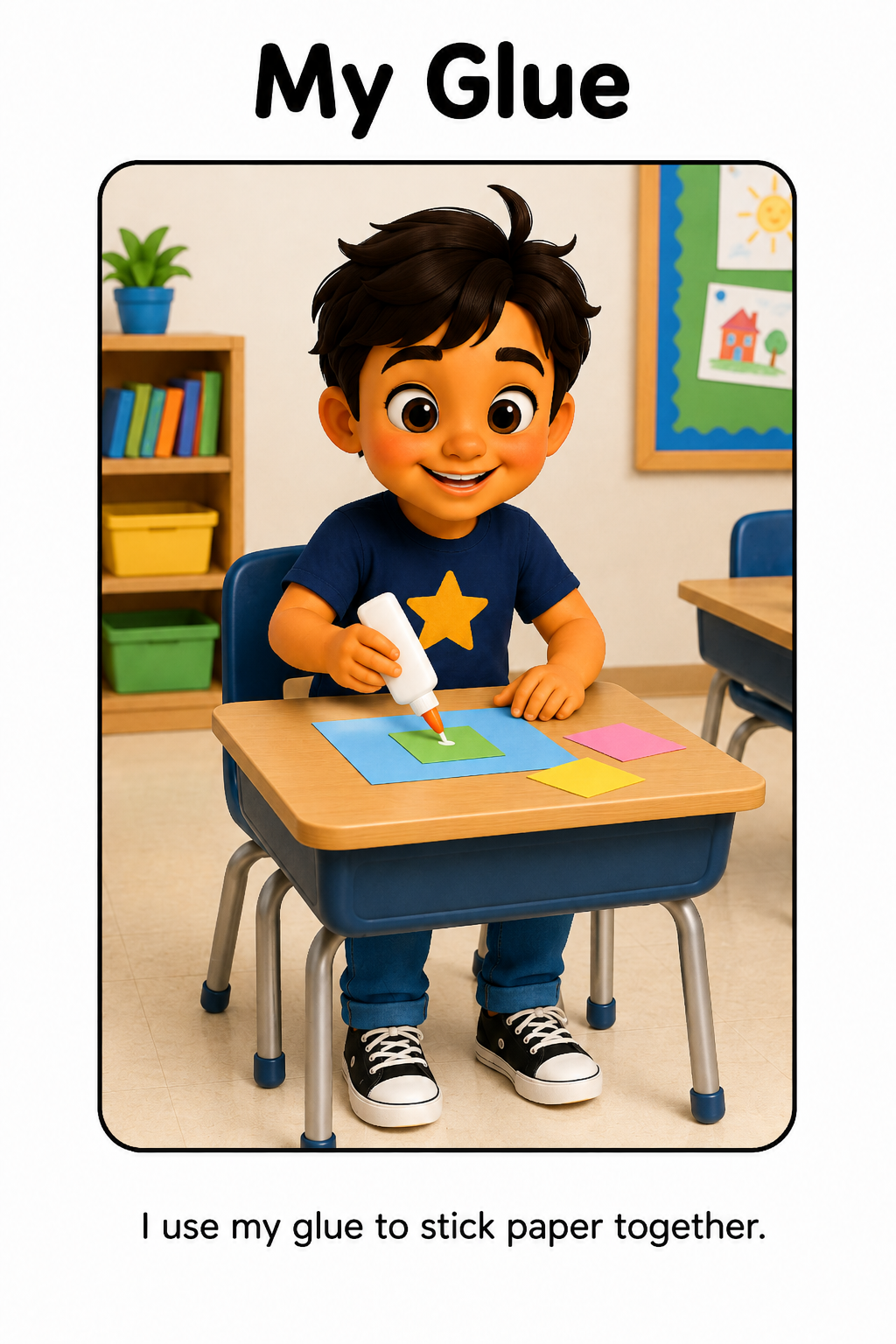 My School Supplies Social Story Autism