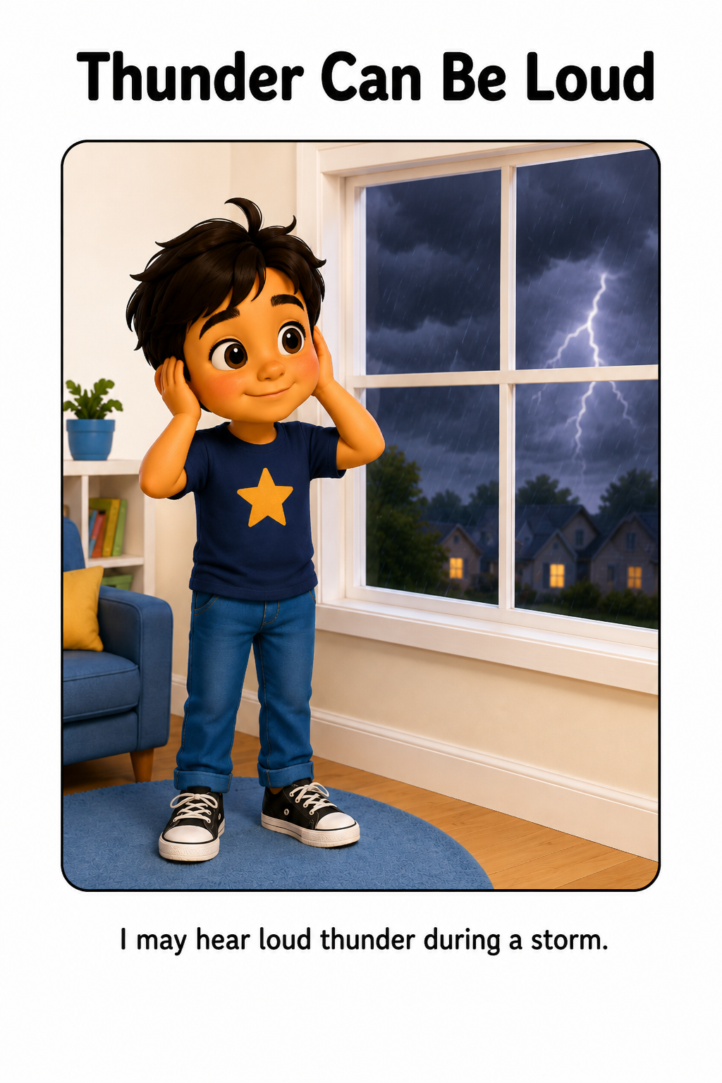 I Am Safe During Storms Social Story for Autism | Speech Fuel