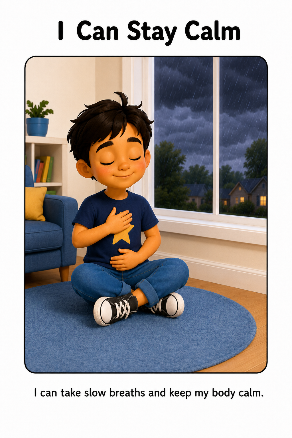 I Am Safe During Storms Social Story for Autism | Speech Fuel