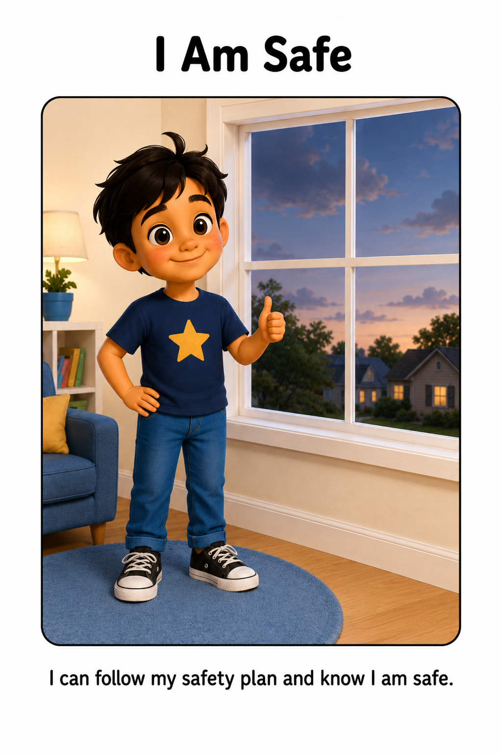 I Am Safe During Storms Social Story for Autism | Speech Fuel