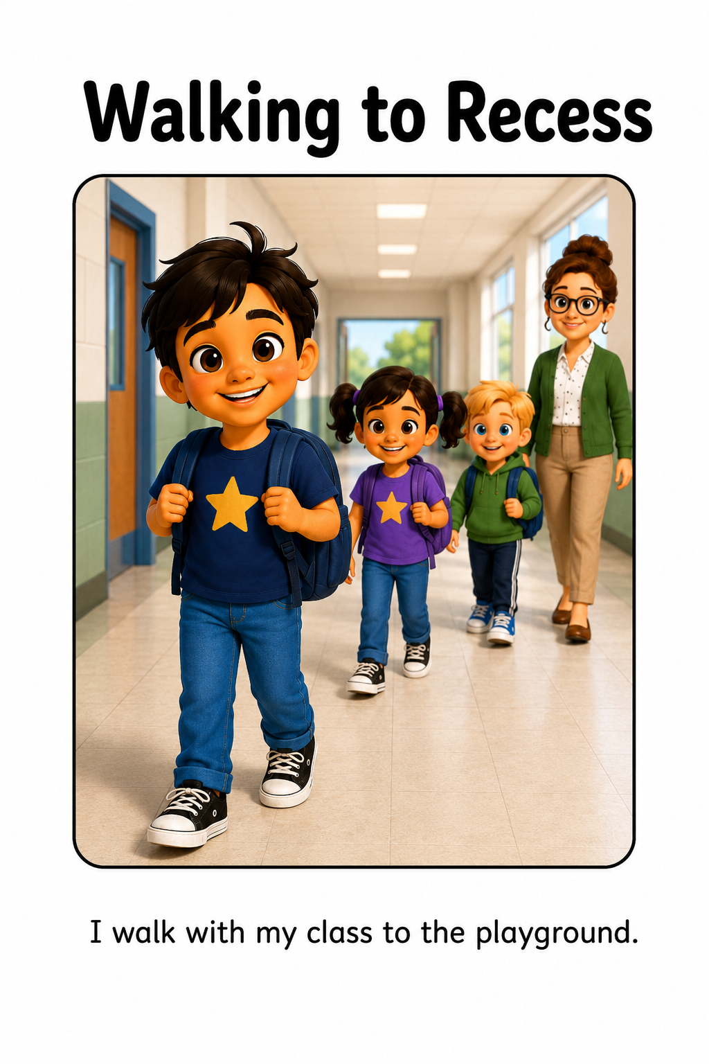 Recess Routine Social Story for Autism | Speech Fuel