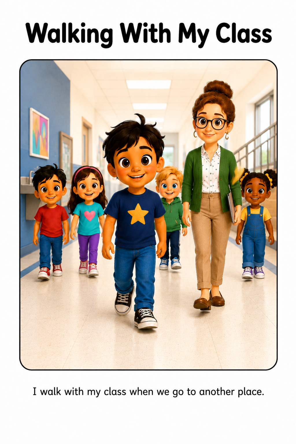 Staying With My Class Social Story for Autism | Speech Fuel