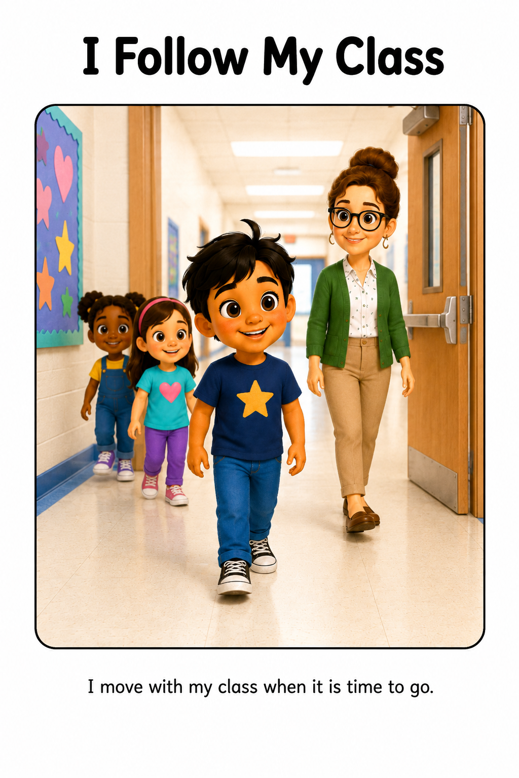 Staying With My Class Social Story for Autism | Speech Fuel