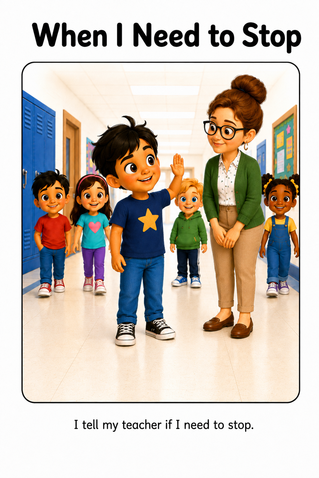 Staying With My Class Social Story for Autism | Speech Fuel