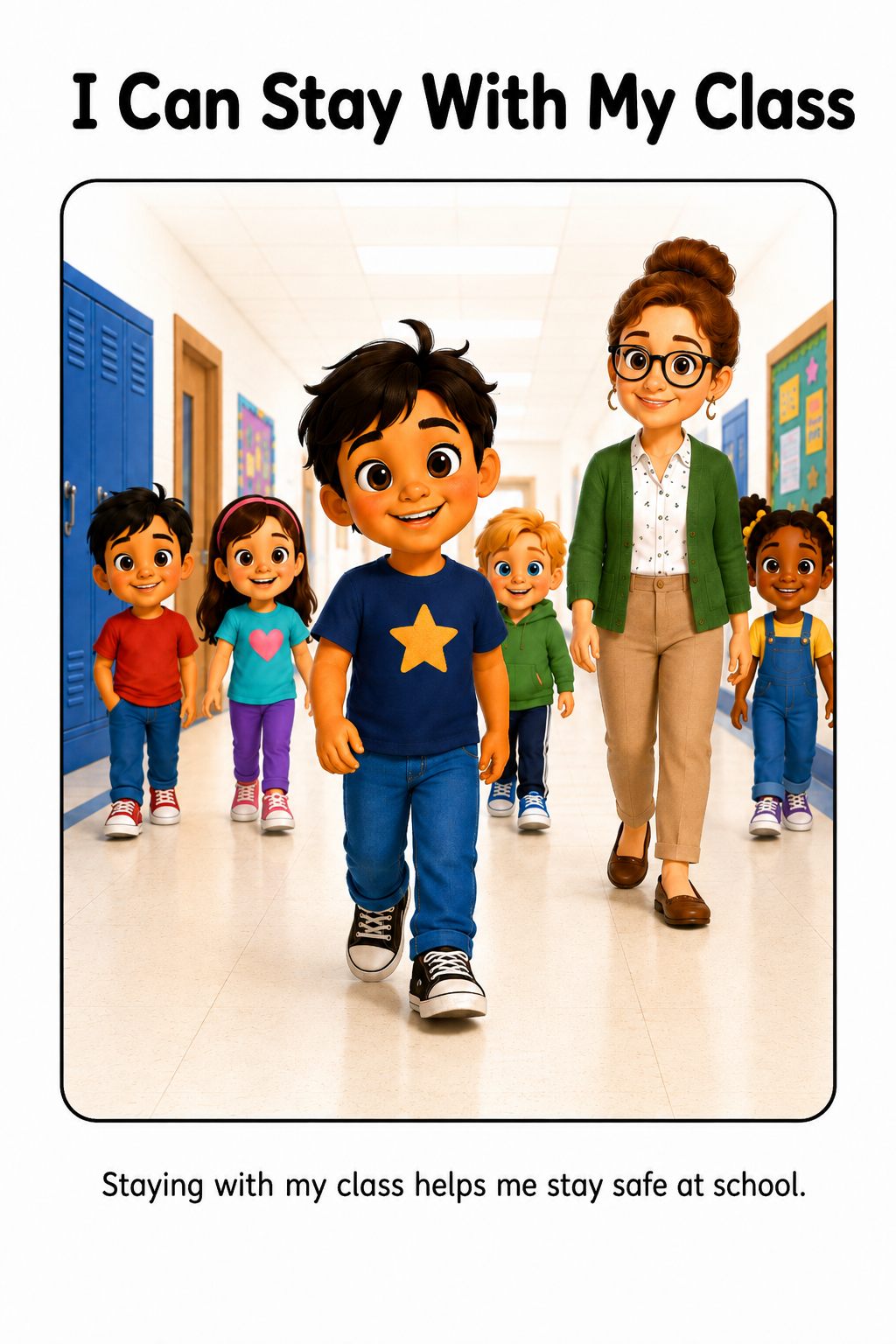 Staying With My Class Social Story for Autism | Speech Fuel