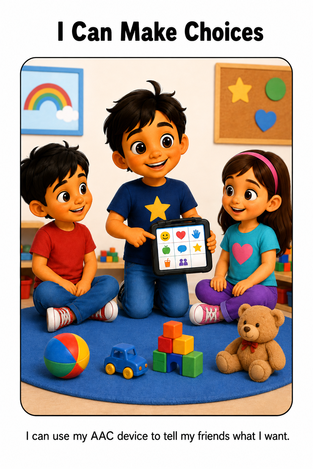 Using My AAC Device With Friends Social Story for Autism