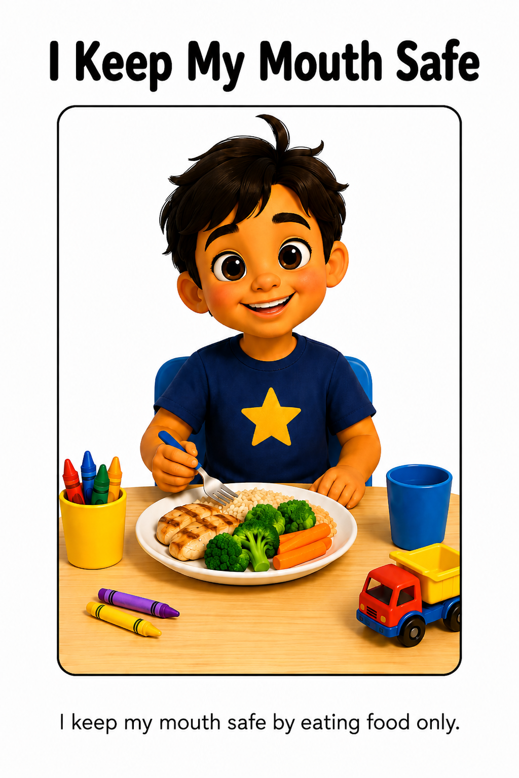 I Only Eat Food Social Story for Autism Pica| Speech Fuel
