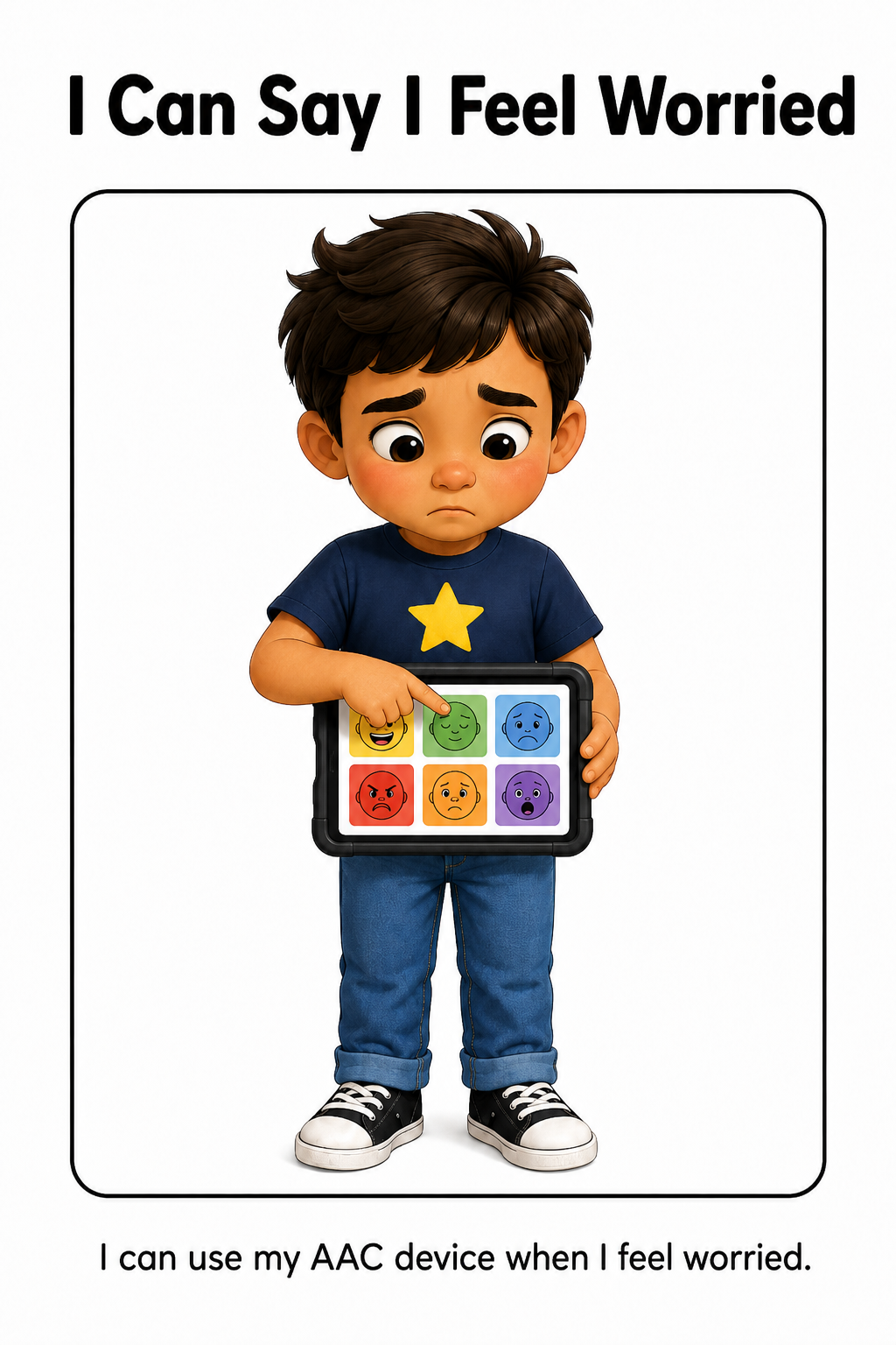 Using My AAC Device to Share My Feelings Social Story | Speech Fuel
