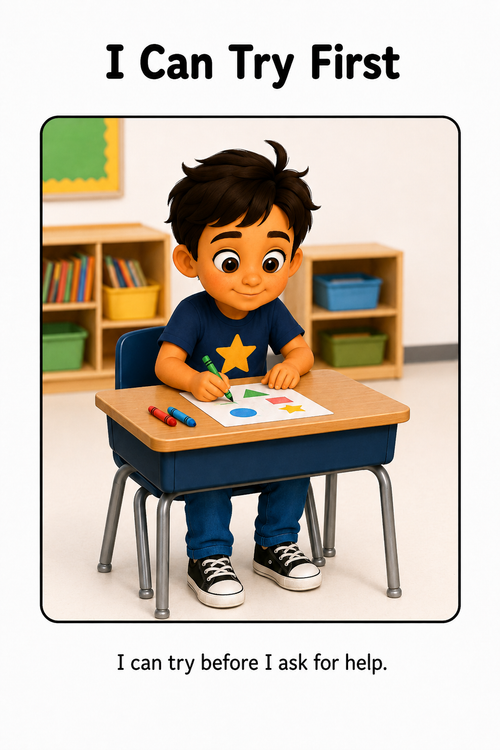 Asking For Help At School Social Story