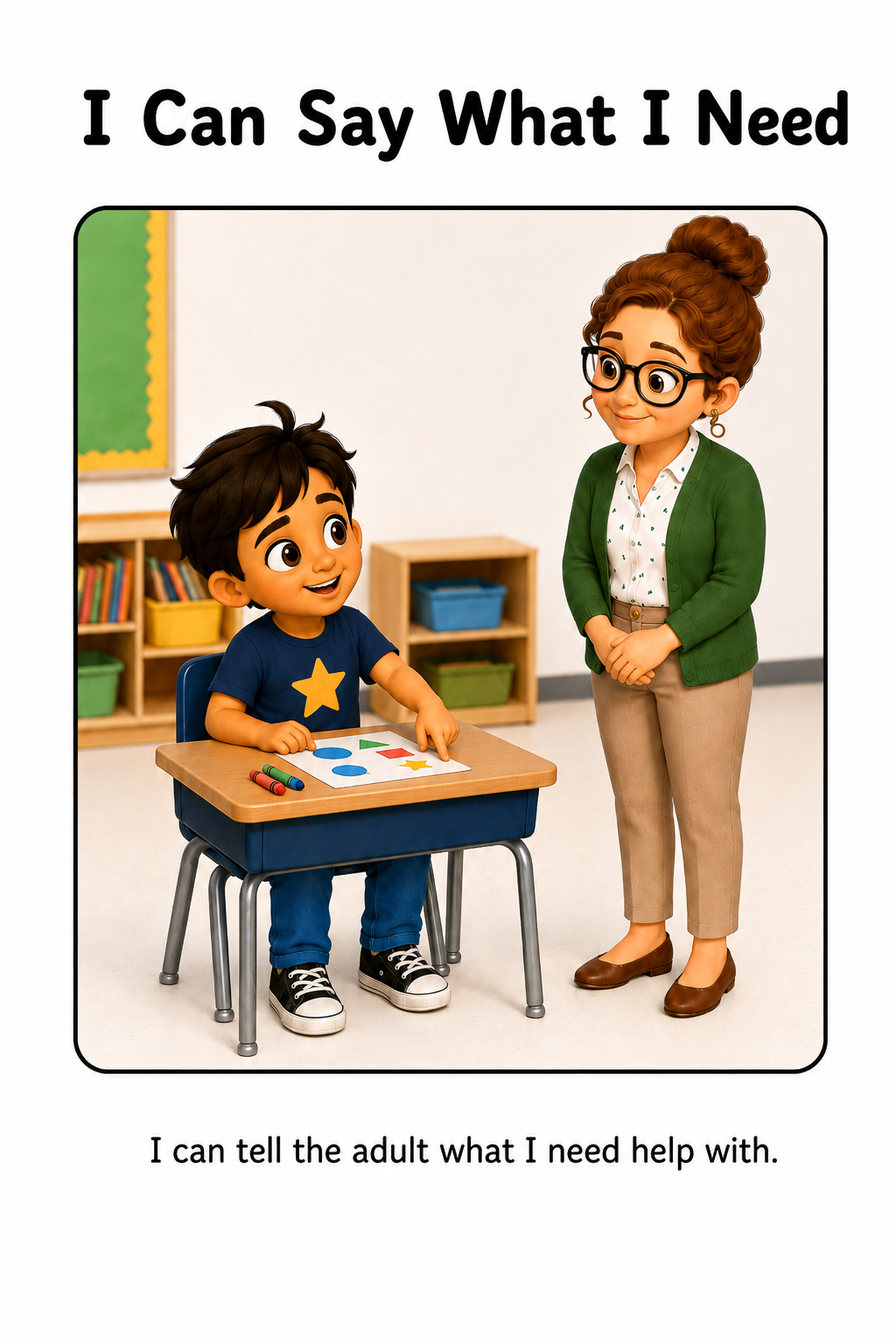 Asking For Help At School Social Story