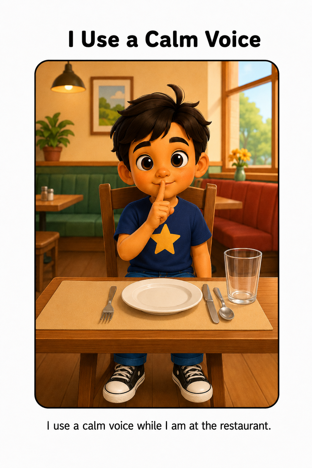 Restaurant Behavior And Manners Social Story