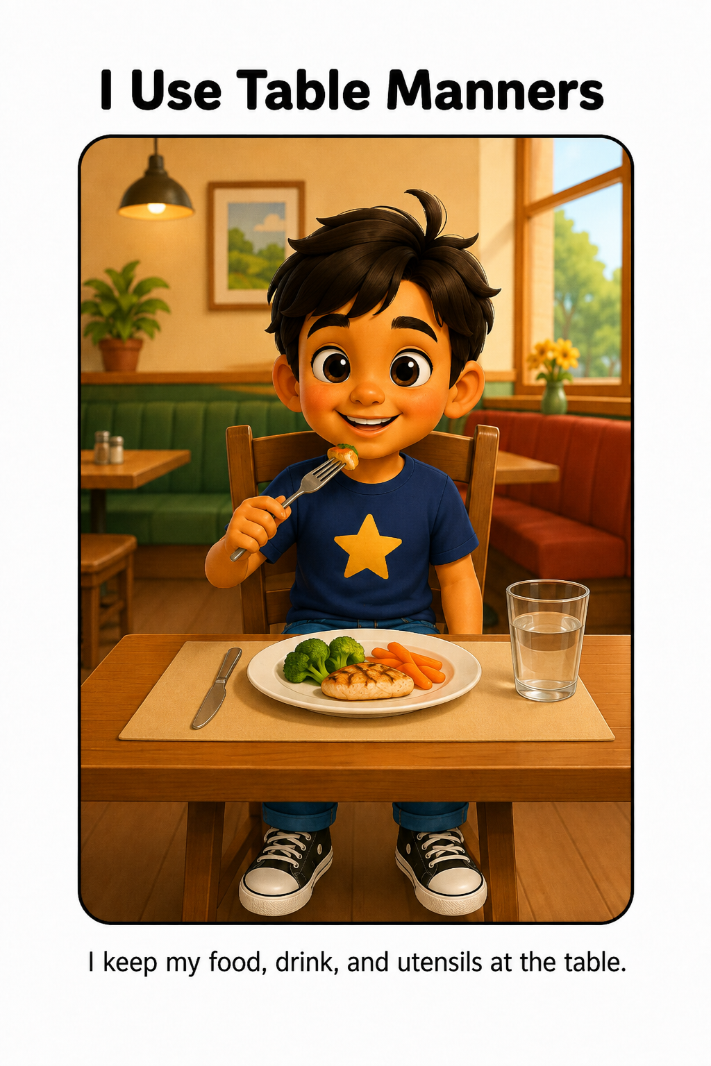 Restaurant Behavior And Manners Social Story