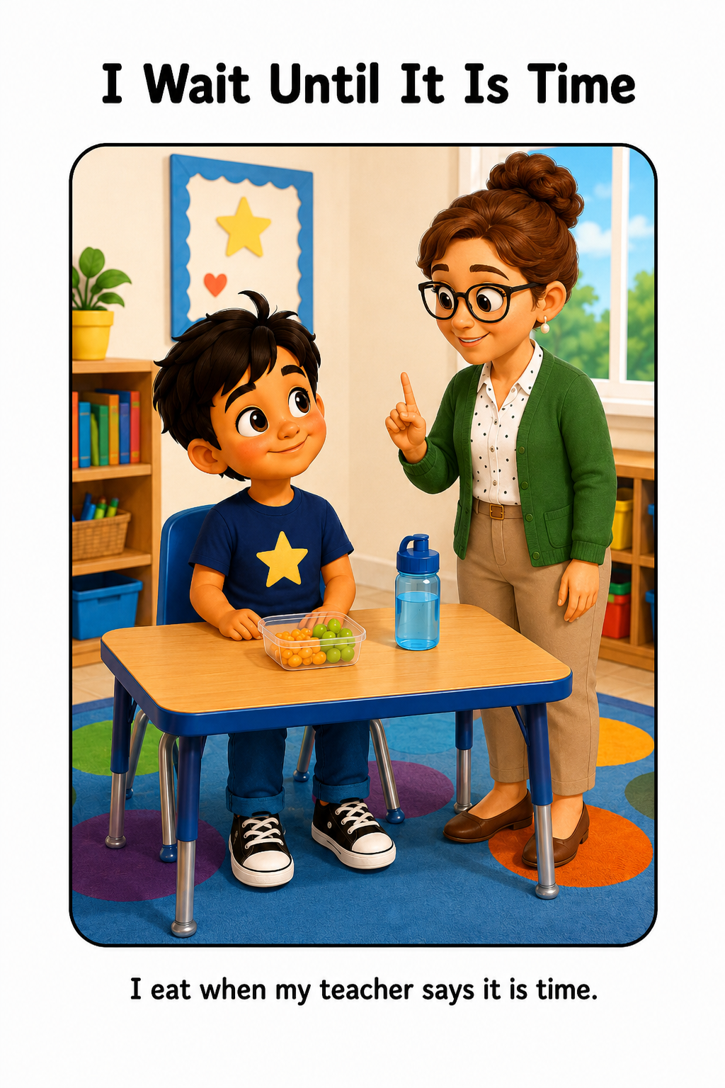 Eating in the Classroom Social Story