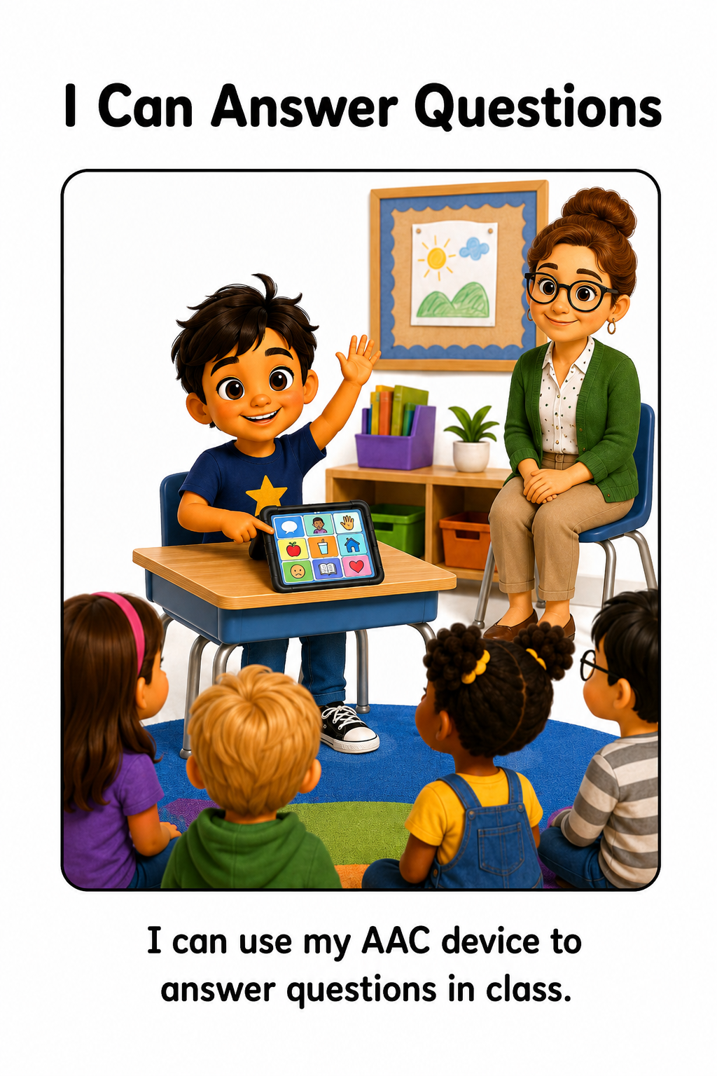 Using My AAC Device at School Social Story