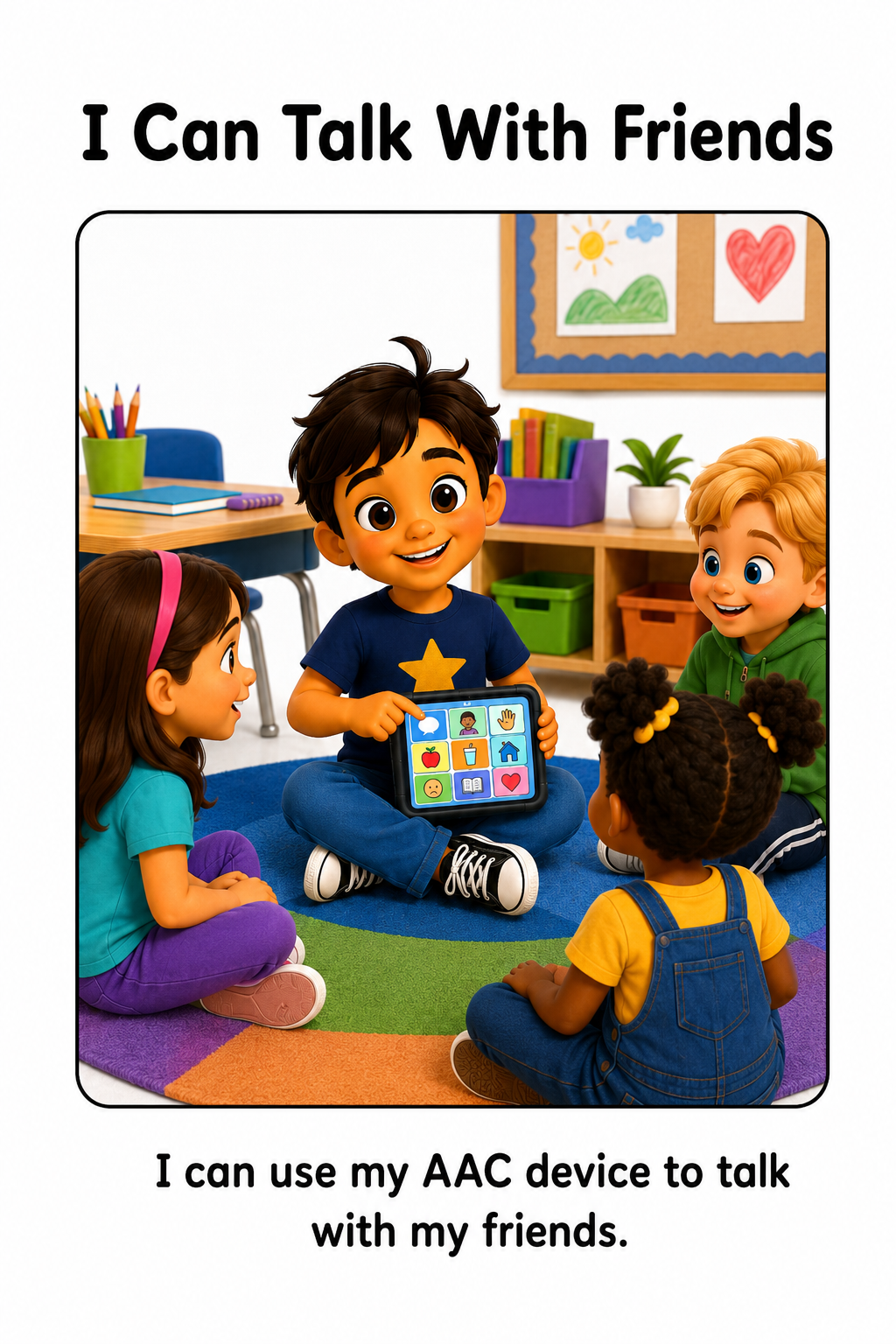 Using My AAC Device at School Social Story
