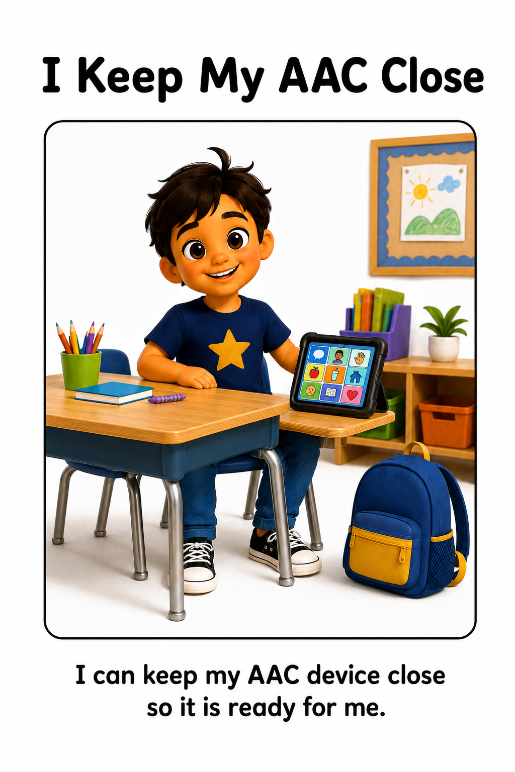 Using My AAC Device at School Social Story
