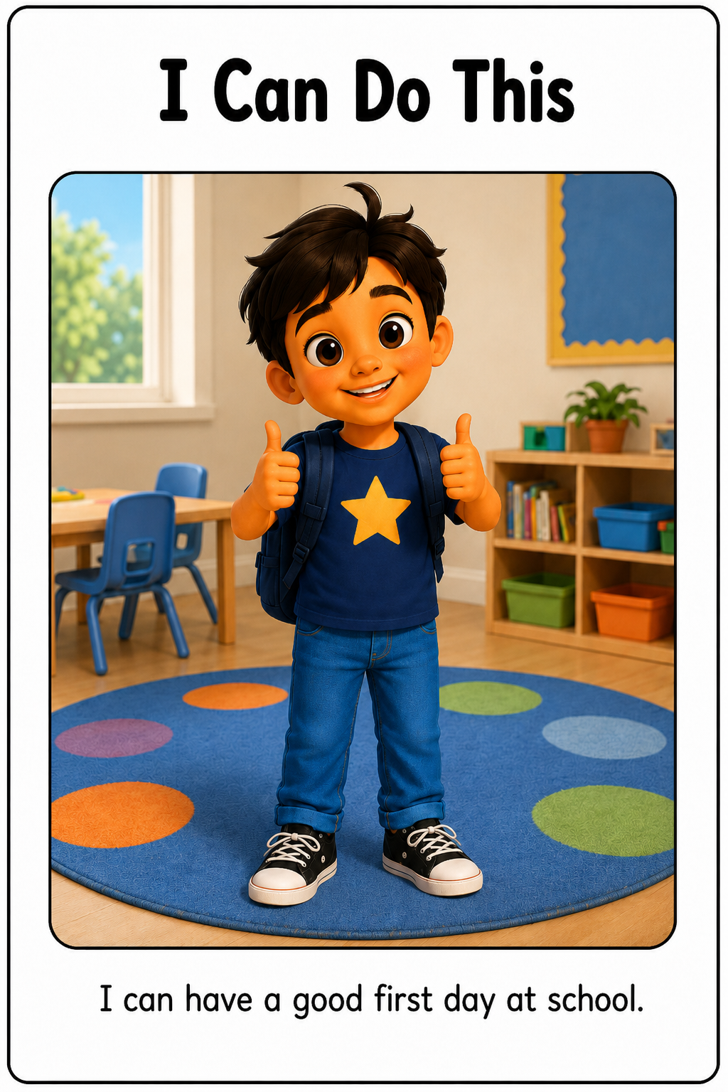 My First Day of School Social Story Autism Back To School Classroom Routine School Anxiety Visual Supports